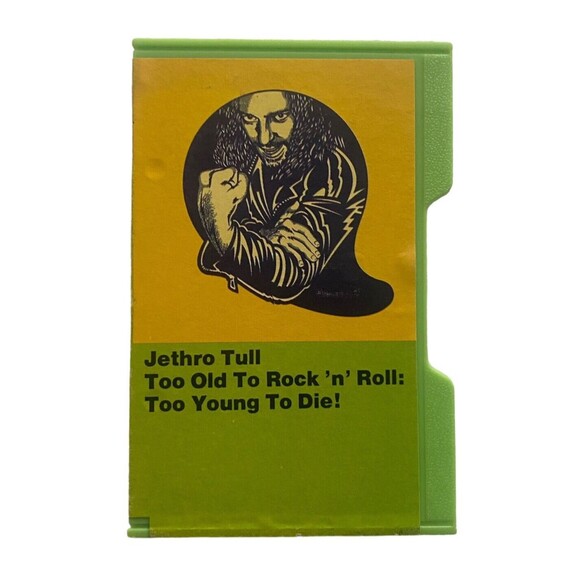 Jethro Tull Too Old to Rock n Roll Too Young to Die Green Cassette Tape Rock '76 - Picture 1 of 8